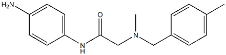 N-(4-aminophenyl)-2-{methyl[(4-methylphenyl)methyl]amino}acetamide Struktur