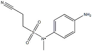 N-(4-aminophenyl)-2-cyano-N-methylethane-1-sulfonamido Struktur