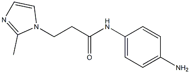 N-(4-aminophenyl)-3-(2-methyl-1H-imidazol-1-yl)propanamide Struktur