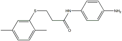 N-(4-aminophenyl)-3-[(2,5-dimethylphenyl)sulfanyl]propanamide Struktur