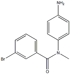 N-(4-aminophenyl)-3-bromo-N-methylbenzamide Struktur