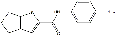 N-(4-aminophenyl)-4H,5H,6H-cyclopenta[b]thiophene-2-carboxamide Struktur