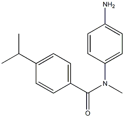 N-(4-aminophenyl)-N-methyl-4-(propan-2-yl)benzamide Struktur