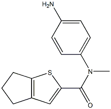 N-(4-aminophenyl)-N-methyl-4H,5H,6H-cyclopenta[b]thiophene-2-carboxamide Struktur