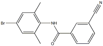 N-(4-bromo-2,6-dimethylphenyl)-3-cyanobenzamide Struktur