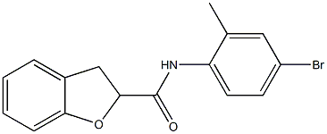 N-(4-bromo-2-methylphenyl)-2,3-dihydro-1-benzofuran-2-carboxamide Struktur