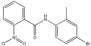 N-(4-bromo-2-methylphenyl)-2-nitrobenzamide Struktur