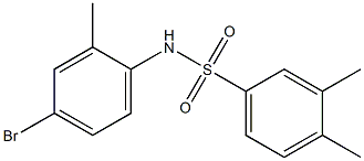 N-(4-bromo-2-methylphenyl)-3,4-dimethylbenzene-1-sulfonamide Struktur