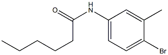 N-(4-bromo-3-methylphenyl)hexanamide Struktur