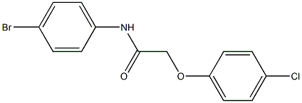 N-(4-bromophenyl)-2-(4-chlorophenoxy)acetamide Struktur