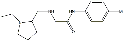 N-(4-bromophenyl)-2-{[(1-ethylpyrrolidin-2-yl)methyl]amino}acetamide Struktur