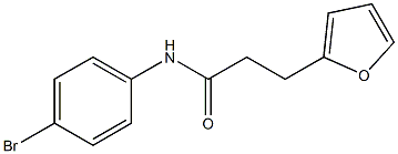 N-(4-bromophenyl)-3-(furan-2-yl)propanamide Struktur