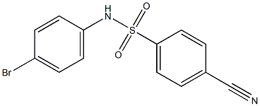 N-(4-bromophenyl)-4-cyanobenzenesulfonamide Struktur