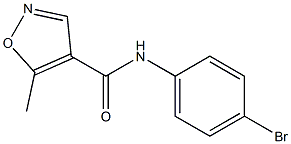 N-(4-bromophenyl)-5-methylisoxazole-4-carboxamide Struktur