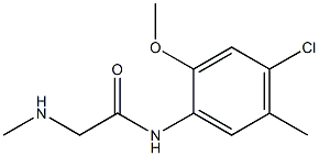 N-(4-chloro-2-methoxy-5-methylphenyl)-2-(methylamino)acetamide Struktur