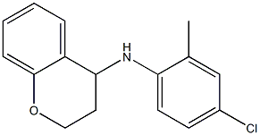 N-(4-chloro-2-methylphenyl)-3,4-dihydro-2H-1-benzopyran-4-amine Struktur