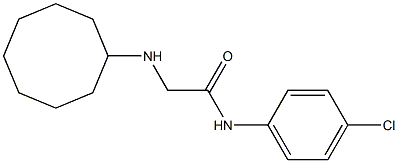 N-(4-chlorophenyl)-2-(cyclooctylamino)acetamide Struktur