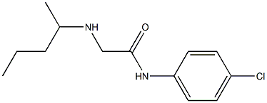 N-(4-chlorophenyl)-2-(pentan-2-ylamino)acetamide Struktur