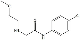 N-(4-chlorophenyl)-2-[(2-methoxyethyl)amino]acetamide Struktur