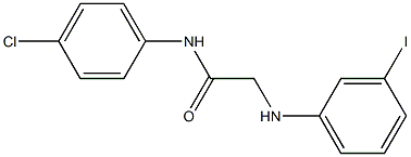 N-(4-chlorophenyl)-2-[(3-iodophenyl)amino]acetamide Struktur