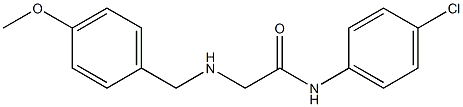 N-(4-chlorophenyl)-2-{[(4-methoxyphenyl)methyl]amino}acetamide Struktur