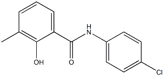 N-(4-chlorophenyl)-2-hydroxy-3-methylbenzamide Struktur