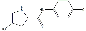 N-(4-chlorophenyl)-4-hydroxypyrrolidine-2-carboxamide Struktur