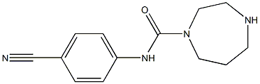 N-(4-cyanophenyl)-1,4-diazepane-1-carboxamide Struktur