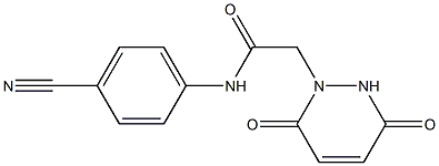 N-(4-cyanophenyl)-2-(3,6-dioxo-1,2,3,6-tetrahydropyridazin-1-yl)acetamide Struktur