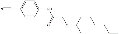 N-(4-cyanophenyl)-2-(octan-2-yloxy)acetamide Struktur