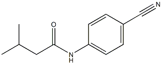 N-(4-cyanophenyl)-3-methylbutanamide Struktur