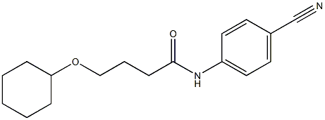 N-(4-cyanophenyl)-4-(cyclohexyloxy)butanamide Struktur