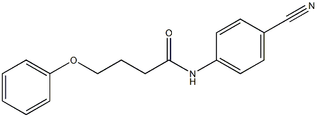 N-(4-cyanophenyl)-4-phenoxybutanamide Struktur