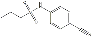 N-(4-cyanophenyl)propane-1-sulfonamide Struktur