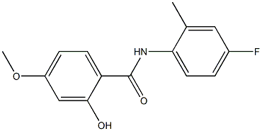 N-(4-fluoro-2-methylphenyl)-2-hydroxy-4-methoxybenzamide Struktur