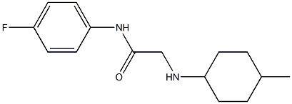 N-(4-fluorophenyl)-2-[(4-methylcyclohexyl)amino]acetamide Struktur