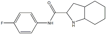 N-(4-fluorophenyl)octahydro-1H-indole-2-carboxamide Struktur