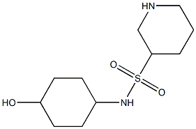 N-(4-hydroxycyclohexyl)piperidine-3-sulfonamide Struktur