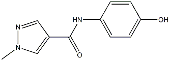 N-(4-hydroxyphenyl)-1-methyl-1H-pyrazole-4-carboxamide Struktur