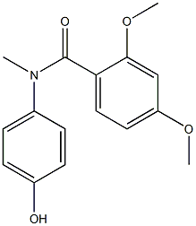 N-(4-hydroxyphenyl)-2,4-dimethoxy-N-methylbenzamide Struktur