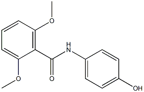 N-(4-hydroxyphenyl)-2,6-dimethoxybenzamide Struktur