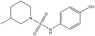 N-(4-hydroxyphenyl)-3-methylpiperidine-1-sulfonamide Struktur