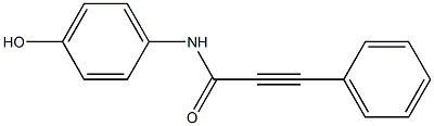 N-(4-hydroxyphenyl)-3-phenylprop-2-ynamide Struktur