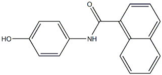 N-(4-hydroxyphenyl)naphthalene-1-carboxamide Struktur