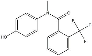 N-(4-hydroxyphenyl)-N-methyl-2-(trifluoromethyl)benzamide Struktur