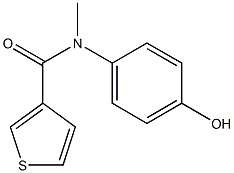 N-(4-hydroxyphenyl)-N-methylthiophene-3-carboxamide Struktur