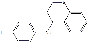 N-(4-iodophenyl)-3,4-dihydro-2H-1-benzothiopyran-4-amine Struktur