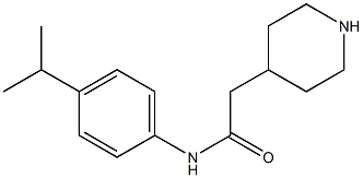 N-(4-isopropylphenyl)-2-piperidin-4-ylacetamide Struktur