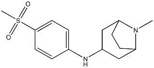 N-(4-methanesulfonylphenyl)-8-methyl-8-azabicyclo[3.2.1]octan-3-amine Struktur