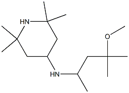 N-(4-methoxy-4-methylpentan-2-yl)-2,2,6,6-tetramethylpiperidin-4-amine Struktur